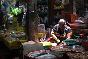 Dans le marché de Kawthoung