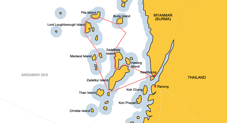 Southern Mergui Archipelago cruise